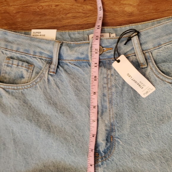 NEW rue21 Straight Leg Jeans Size 14 High Rise - Picture 6 of 8